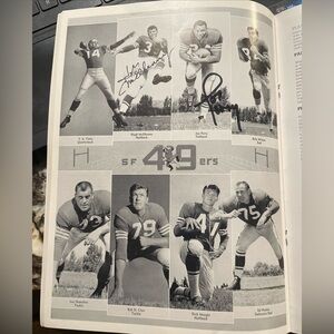 San Francisco 49ers Yearbook 1958 Signed By Hugh McElhenny & Joe Perry HOF